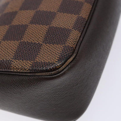 Louis Vuitton Trousse Make Up Bag Damier, BROWN, CANVAS, Clutche & pouche