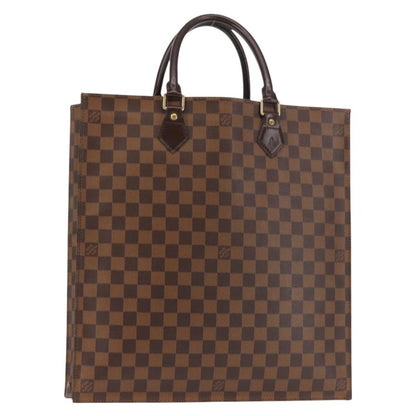 Louis Vuitton Sac Plat Bag Damier, BROWN, CANVAS, Handbag