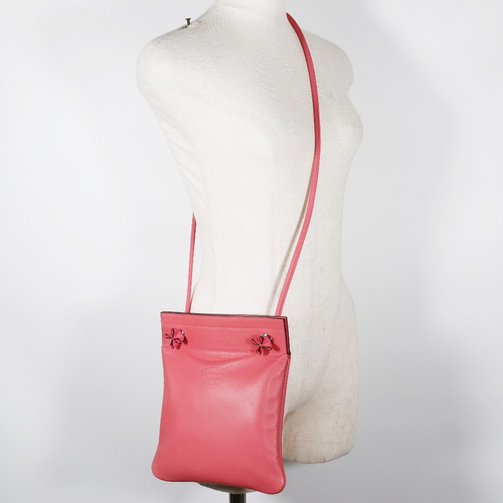 Hermes Aline Bag Calfskin, PINK, LEATHER, Shoulder bag
