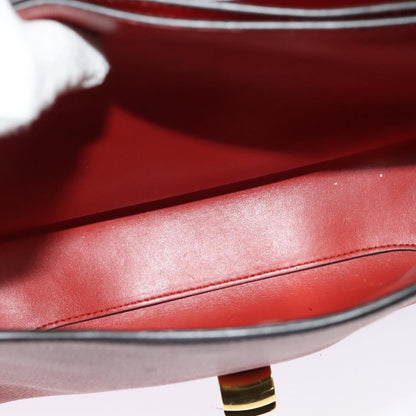 Salvatore Ferragamo Margot Satchel Leather, RED, LEATHER, Handbag