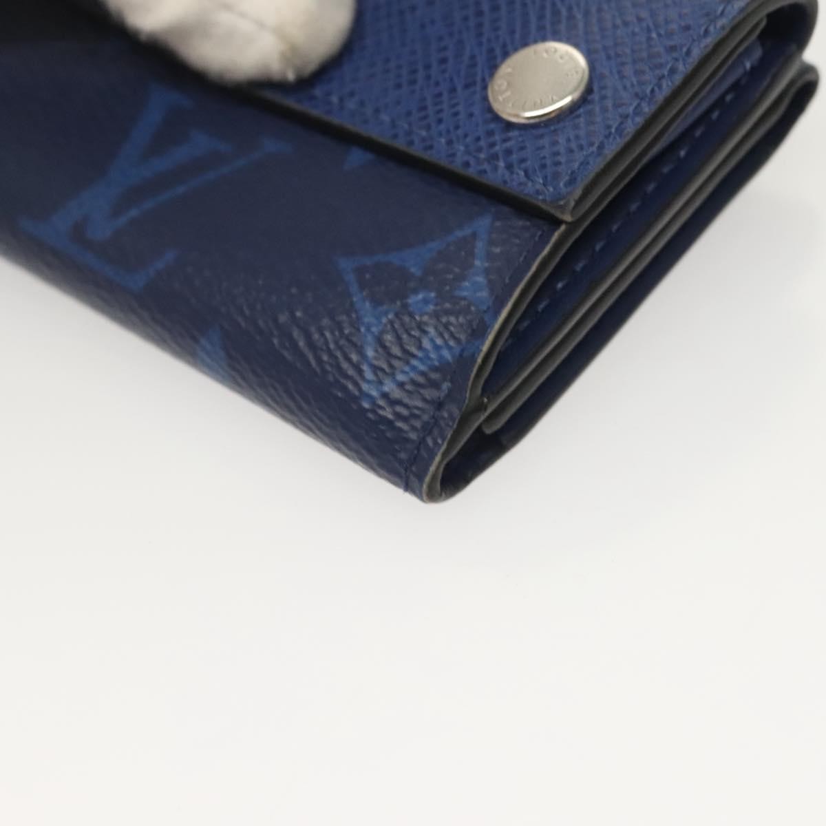 Louis Vuitton Discovery Wallet Monogram Taigarama, BLUE, LEATHER, Wallets