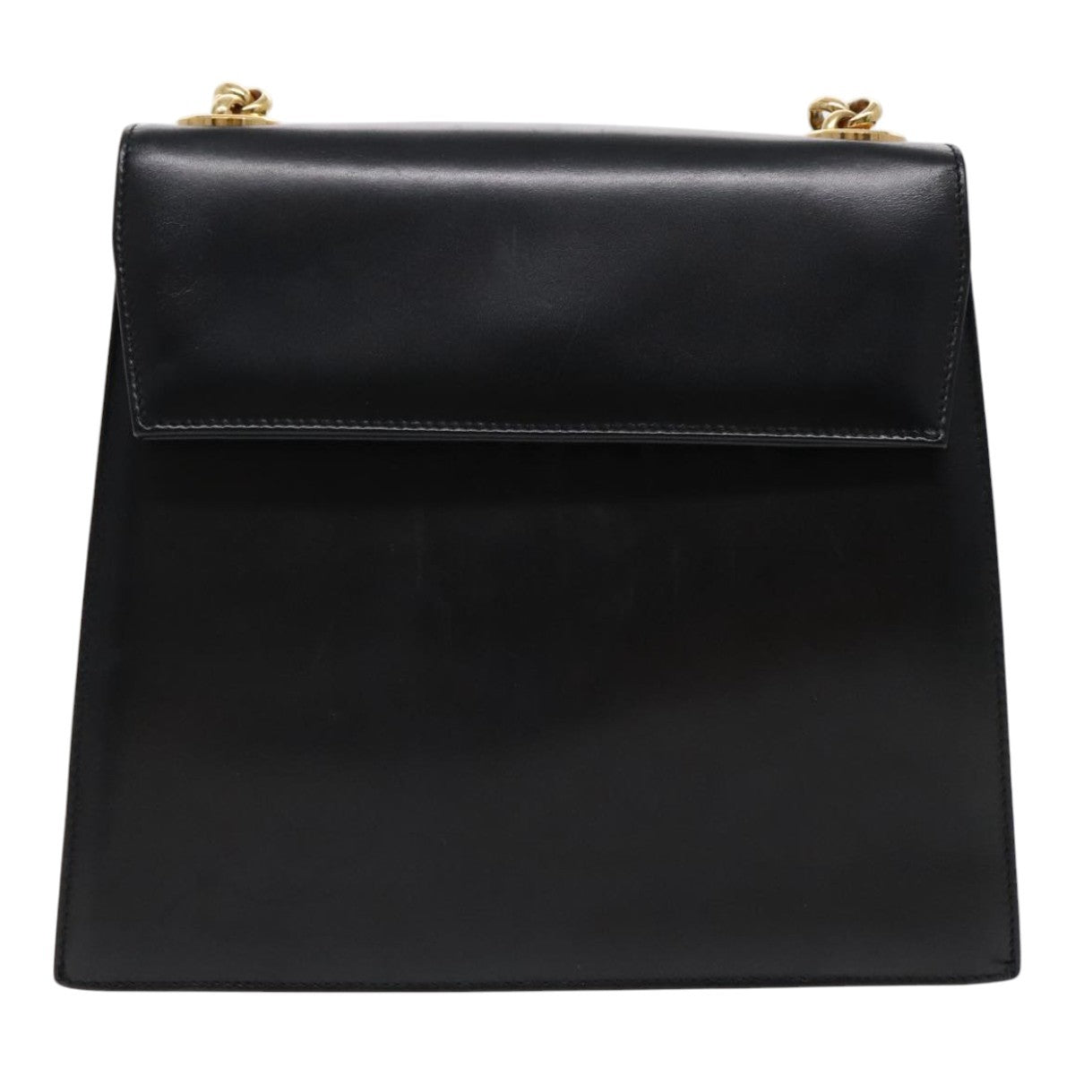Salvatore Ferragamo Vintage Shoulder Bag Leather, BLACK, LEATHER, Shoulder bag