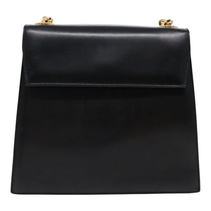 Salvatore Ferragamo Vintage Shoulder Bag Leather, BLACK, LEATHER, Shoulder bag