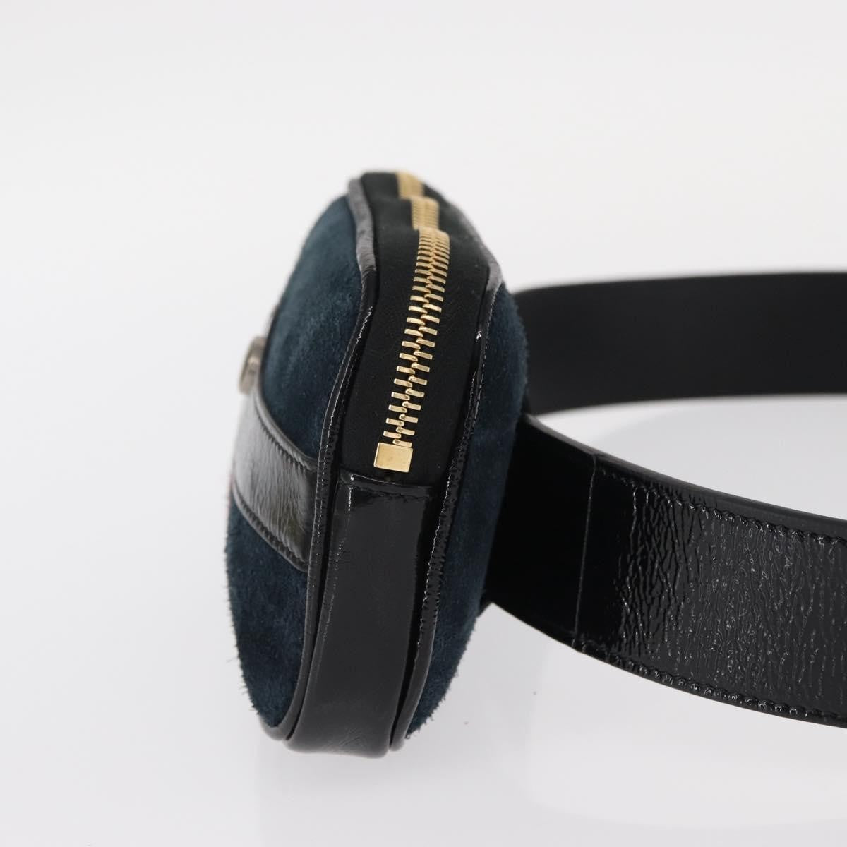 Gucci Ophidia Belt Bag Suede, NAVY, SUEDE, Shoulder bag