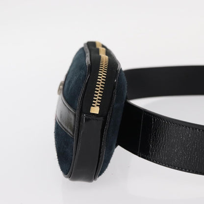 Gucci Ophidia Belt Bag Suede, NAVY, SUEDE, Shoulder bag