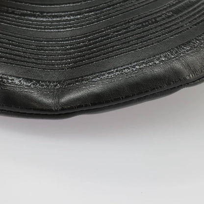 Louis Vuitton Disk pouch Leather, BLACK, LEATHER, Clutche & pouche