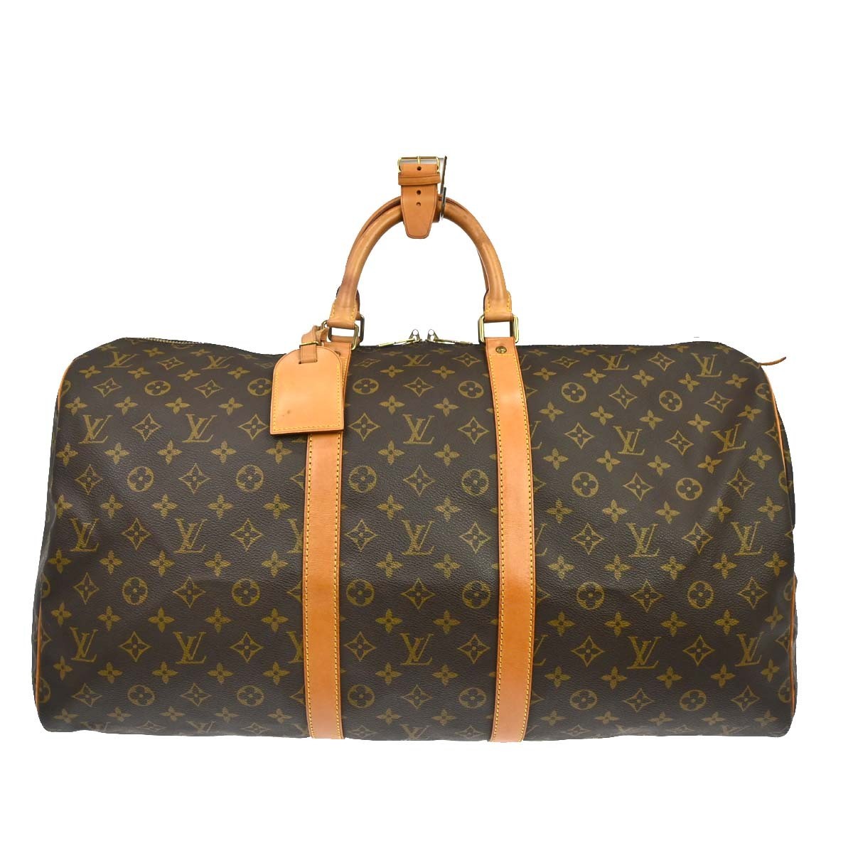 Louis Vuitton Keepall Bag Monogram Canvas, Brown, Canvas, Travel Bag