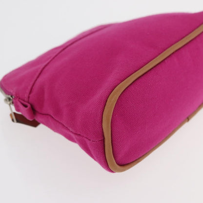 Hermes Bolide Travel Pouch Canvas, Pink, Canvas, Clutch