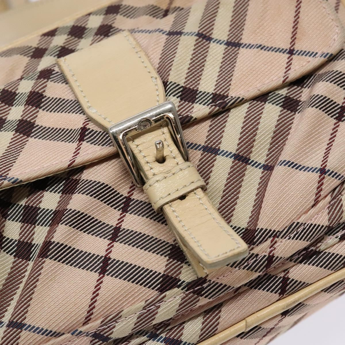 Burberry Nova Check Blue Label Nylon, PINK, NYLON, Shoulder bag