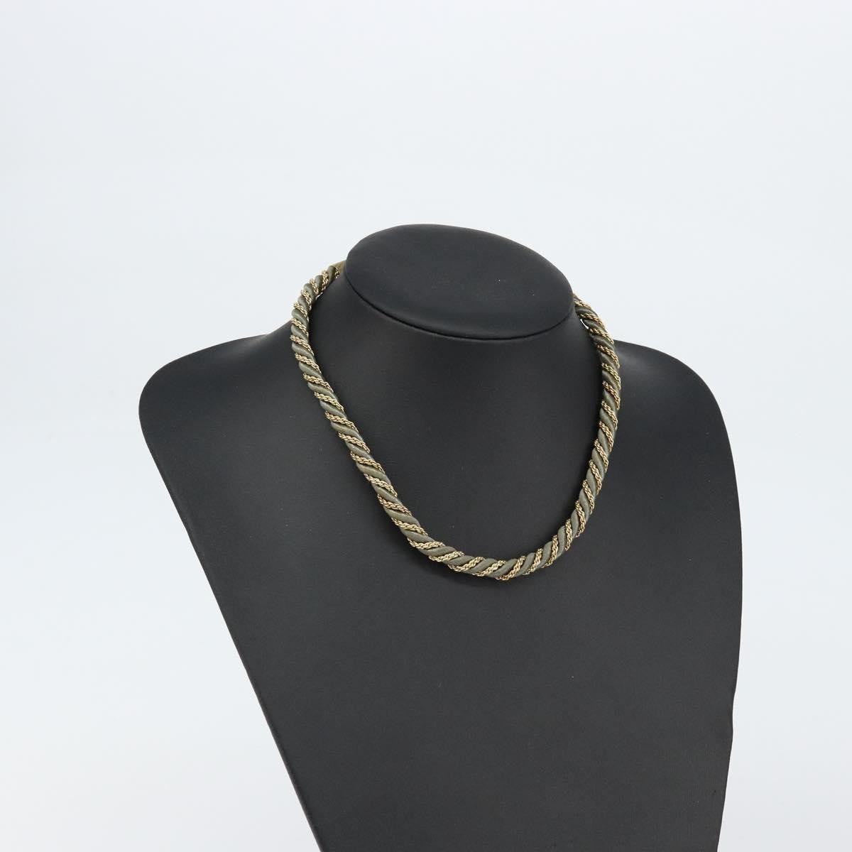 Christian Dior CD Logo necklace Metal, GRAY, METAL, Necklace