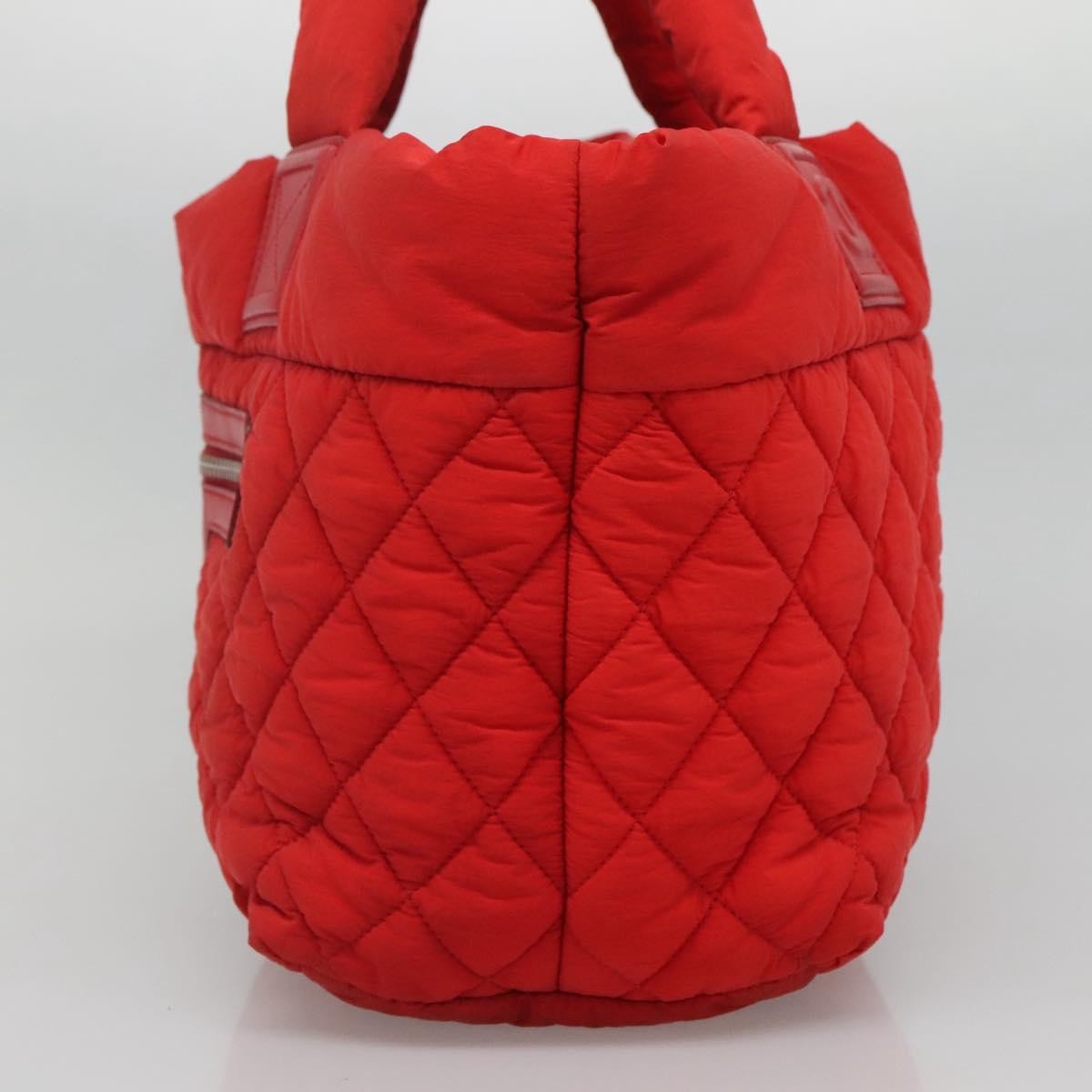 Chanel Coco Cocoon Reversible Tote Quilted Nylon, RED, NYLON, Tote bag