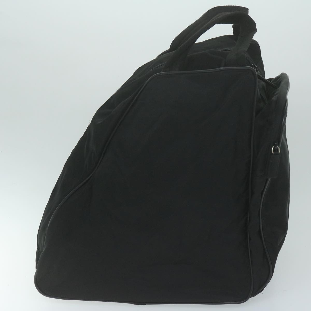 Prada Vintage Zip Handbag Tessuto, BLACK, NYLON, Handbag