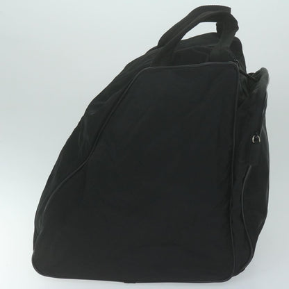 Prada Vintage Zip Handbag Tessuto, BLACK, NYLON, Handbag