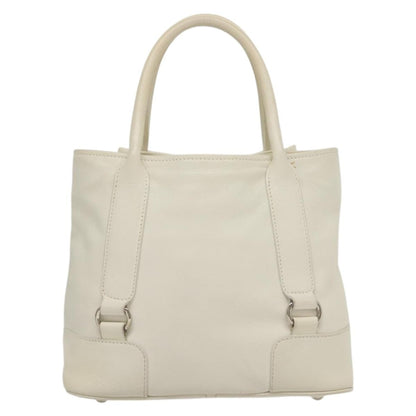 Salvatore Ferragamo Vala Leather, WHITE, LEATHER, Handbag