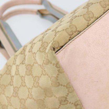 Gucci Web Zip Tote GG Canvas, BEIGE, CANVAS, Tote bag