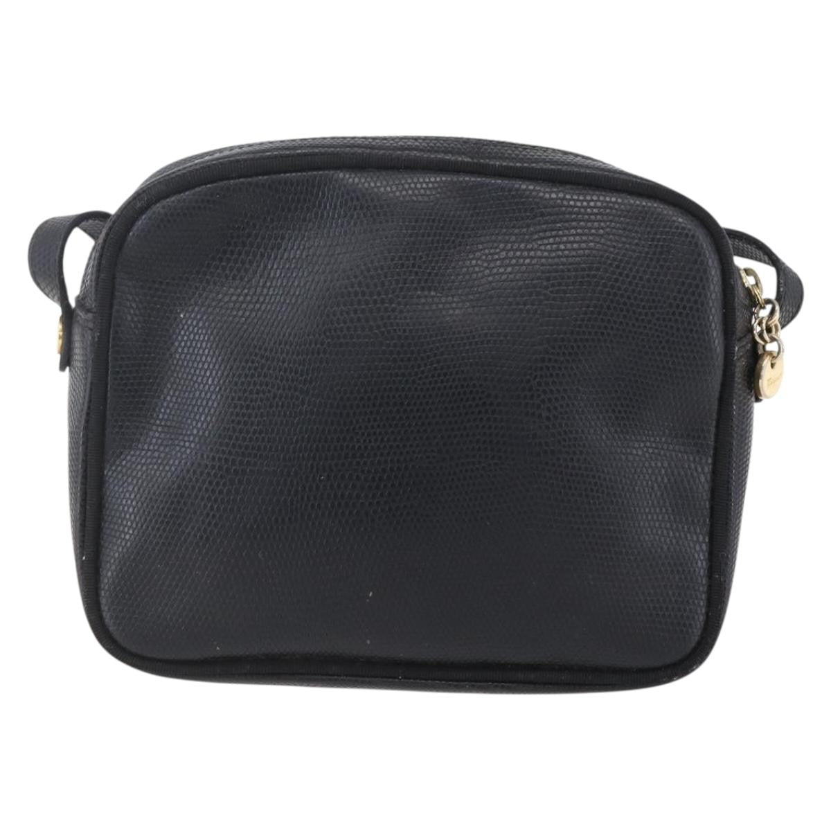 Salvatore Ferragamo Vara Bow camera Shoulder Bag Leather, BLACK, LEATHER, Shoulder bag