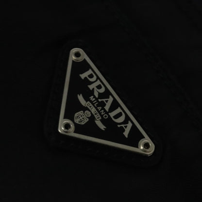 Prada Front Pocket Messenger Bag Tessuto, Black, Nylon, Shoulder Bag