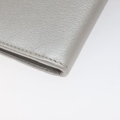 Chanel Camellia Zip Around Organizer Leather, SILVER, LEATHER, Wallets