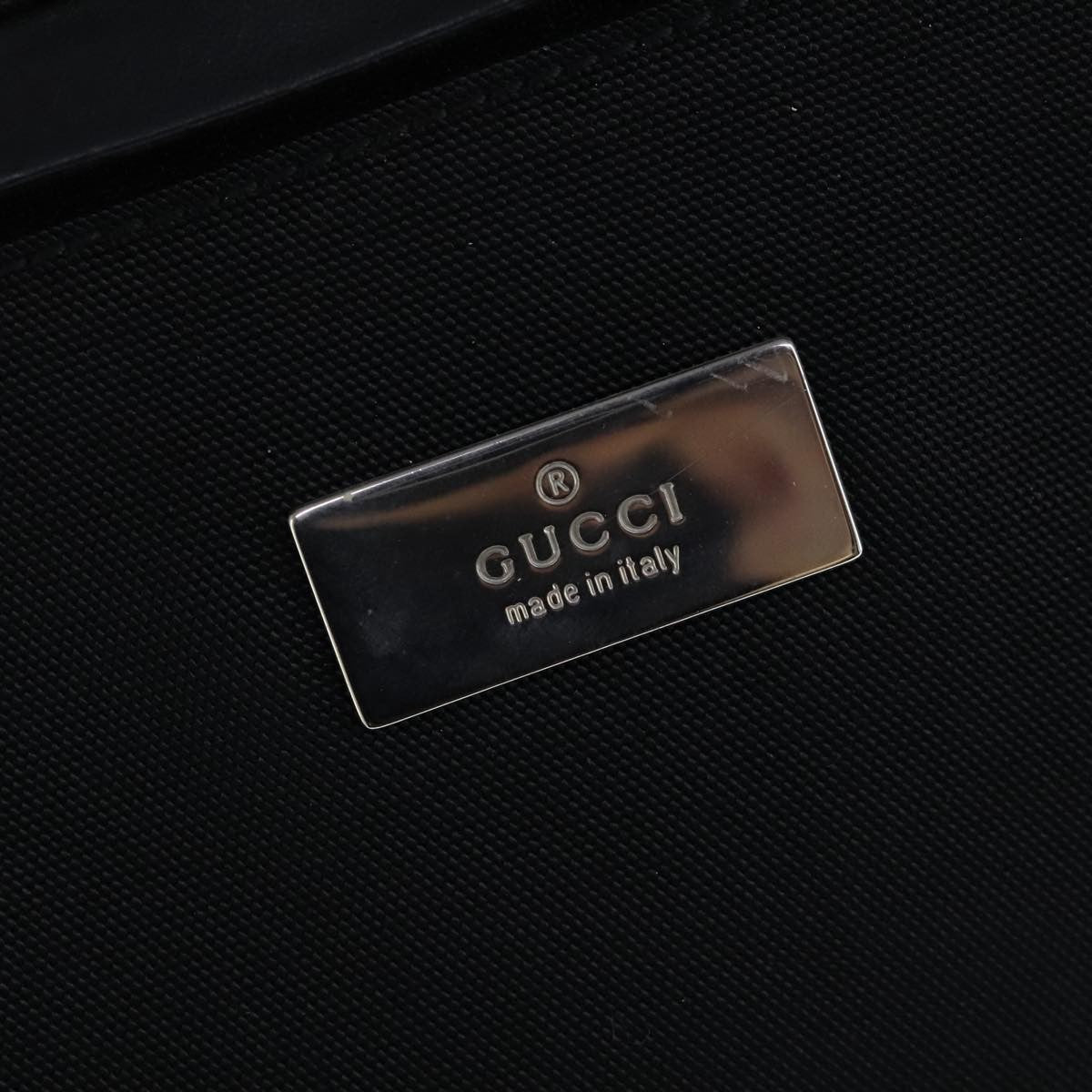 Gucci Gucci logo shoulder bag Canvas, BLACK, CANVAS, Shoulder bag