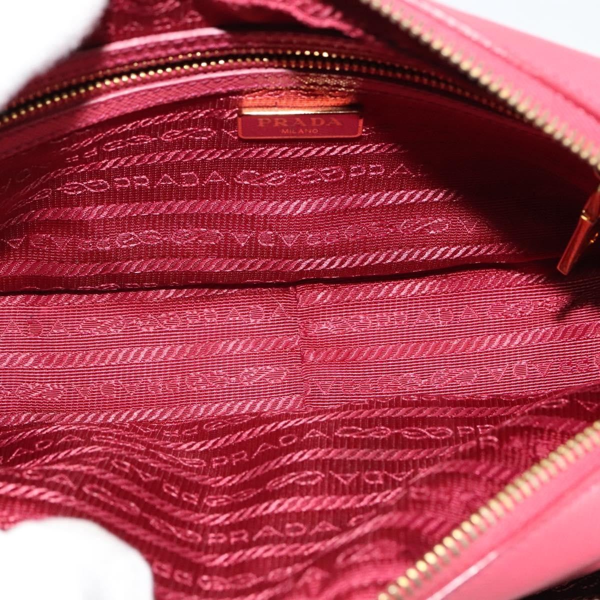 Prada Front Pocket Crossbody Bag Saffiano Leather, PINK, LEATHER, Shoulder bag