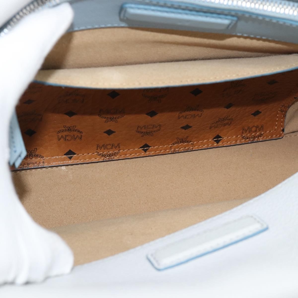 MCM Milla Leather, Gray, Leather, Handbag
