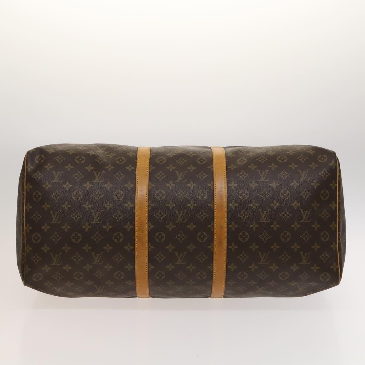 Louis Vuitton Keepall Bag Monogram Canvas, BROWN, CANVAS, Travel bag