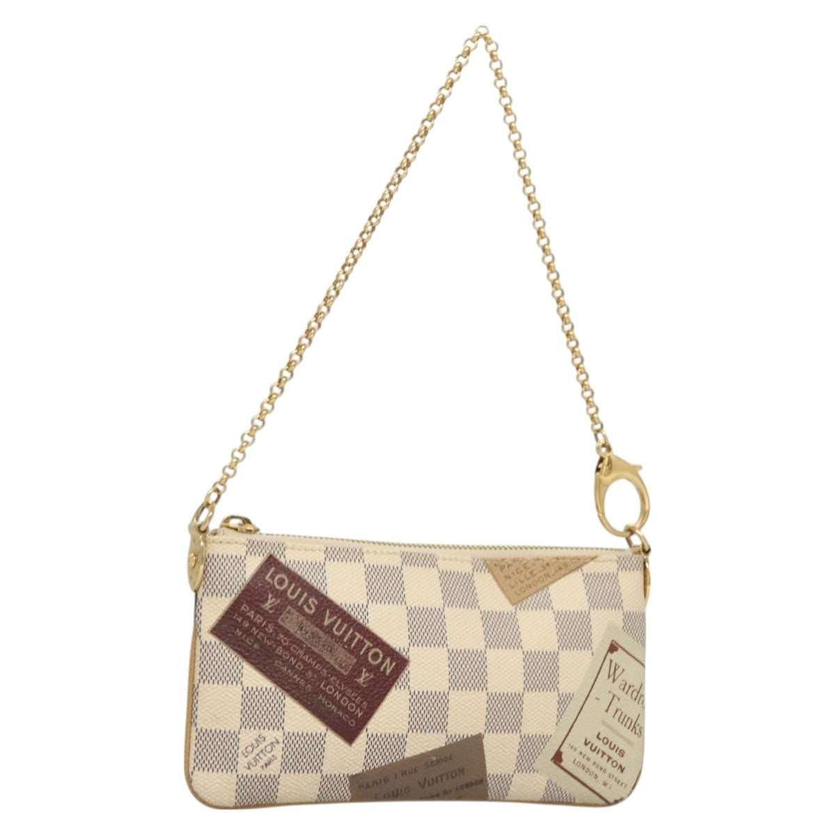 Louis Vuitton Milla Pochette Limited Edition Damier, WHITE, CANVAS, Clutche & pouche