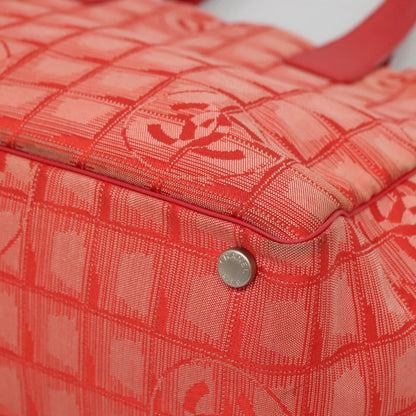 Chanel Travel Line Tote Nylon, RED, NYLON, Tote bag