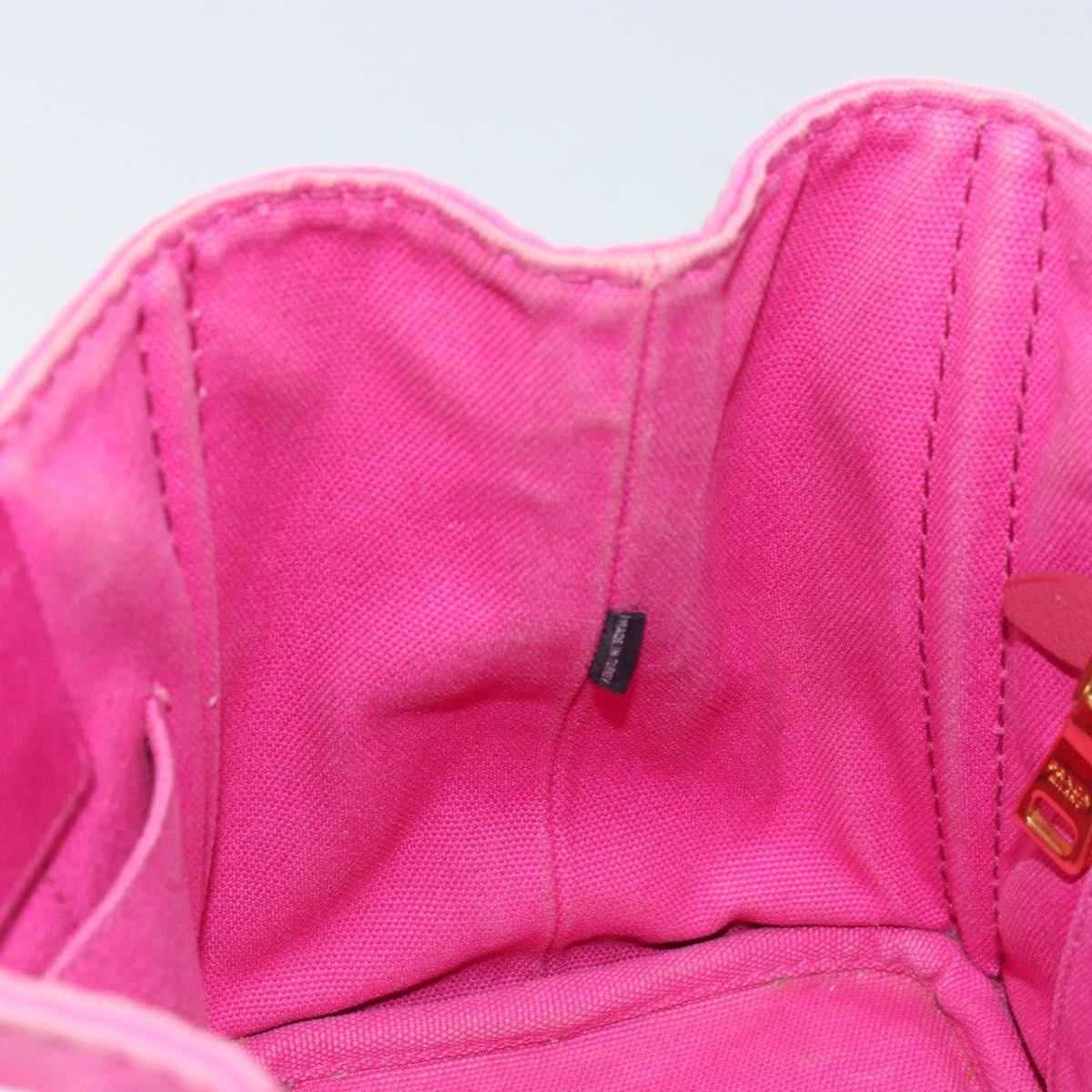 Prada Canapa Tote Canvas, Pink, Canvas, Tote Bag