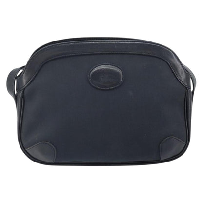 Burberry Vintage Shoulder Bag Leather, NAVY, LEATHER, Shoulder bag