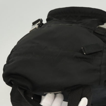 Prada Logo Backpack Tessuto, BLACK, NYLON, Backpack