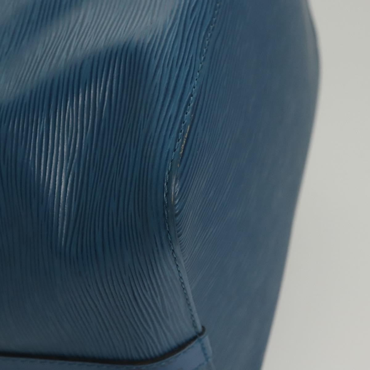 Louis Vuitton Petit Noe Handbag Epi Leather, BLUE, LEATHER, Shoulder bag