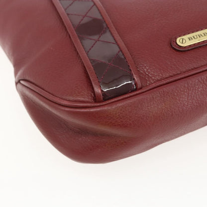 Burberry Vintage Shoulder Bag Leather, RED, LEATHER, Shoulder bag