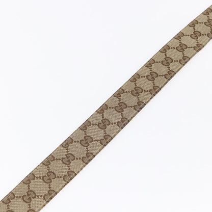Gucci G Buckle Belt Leather, BEIGE, CANVAS, Belts