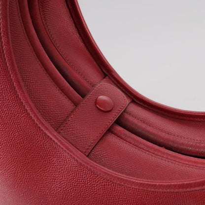 Hermes Foley cognac Handbag Leather, RED, LEATHER, Shoulder bag
