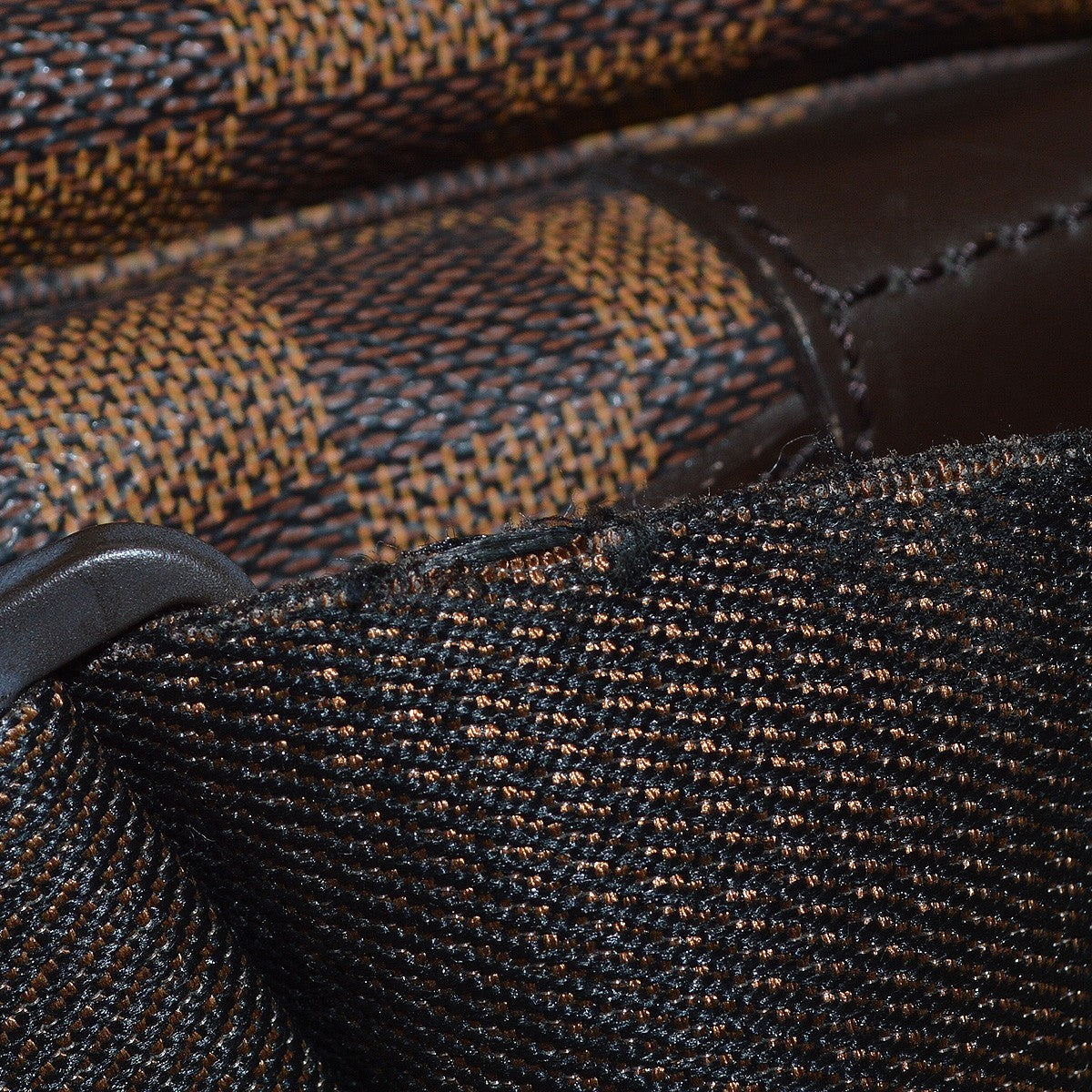 Louis Vuitton Naviglio Handbag Damier, BROWN, CANVAS, Shoulder bag