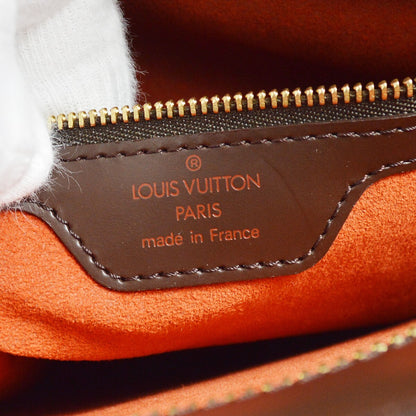 Louis Vuitton Venice Sac Plat Bag Damier, BROWN, CANVAS, Tote bag