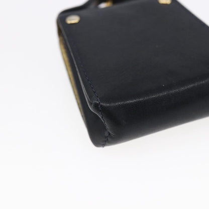 Salvatore Ferragamo Gancini Charm Convertible Shoulder Bag Leather, NAVY, LEATHER, Shoulder bag