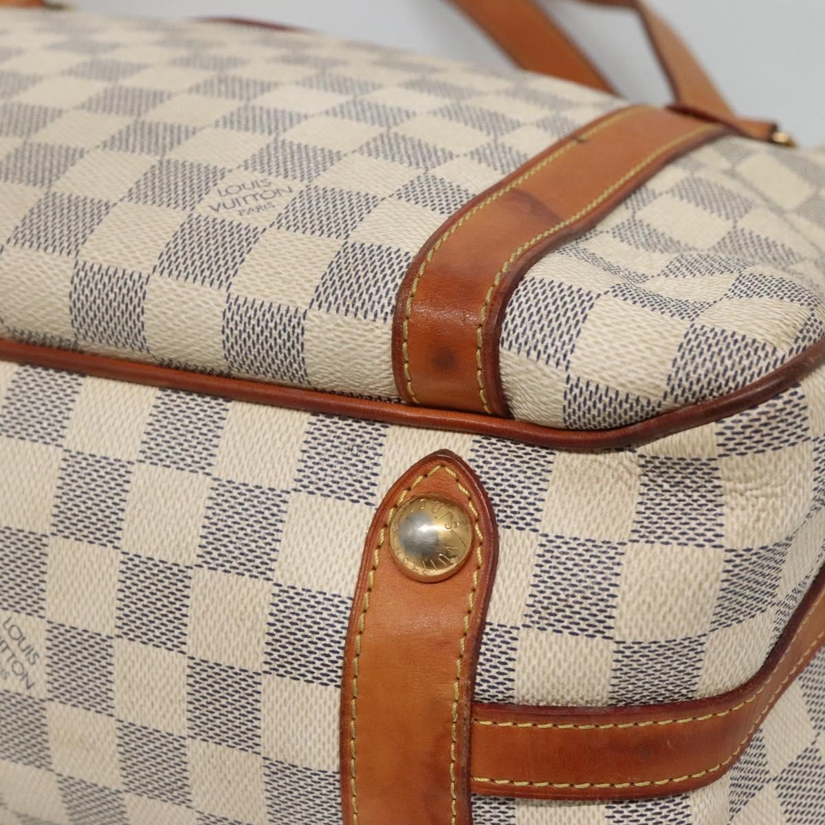 Louis Vuitton Stresa Handbag Damier, WHITE, CANVAS, Tote bag