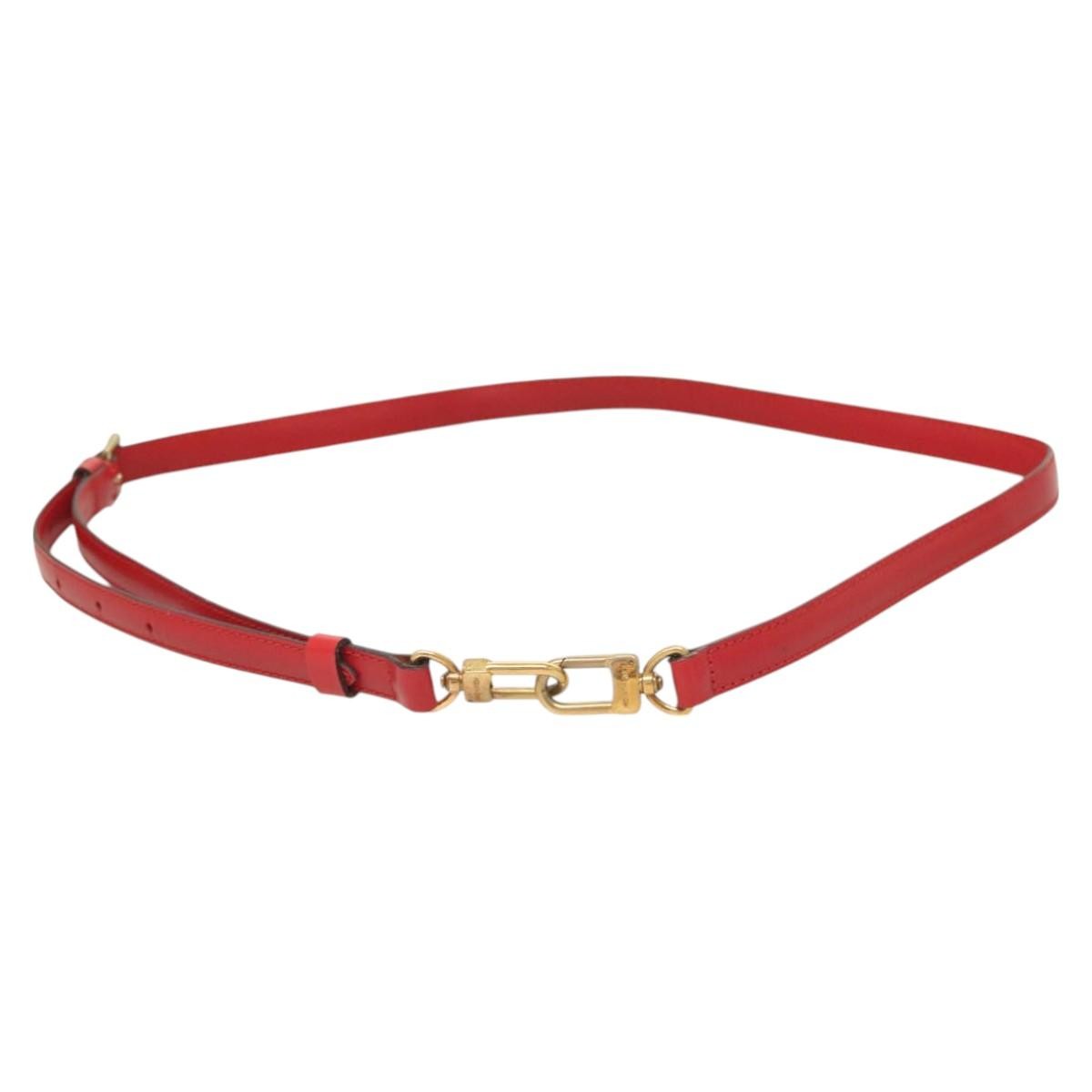 Louis Vuitton Adjustable Shoulder Strap Epi Leather, RED, LEATHER, Straps