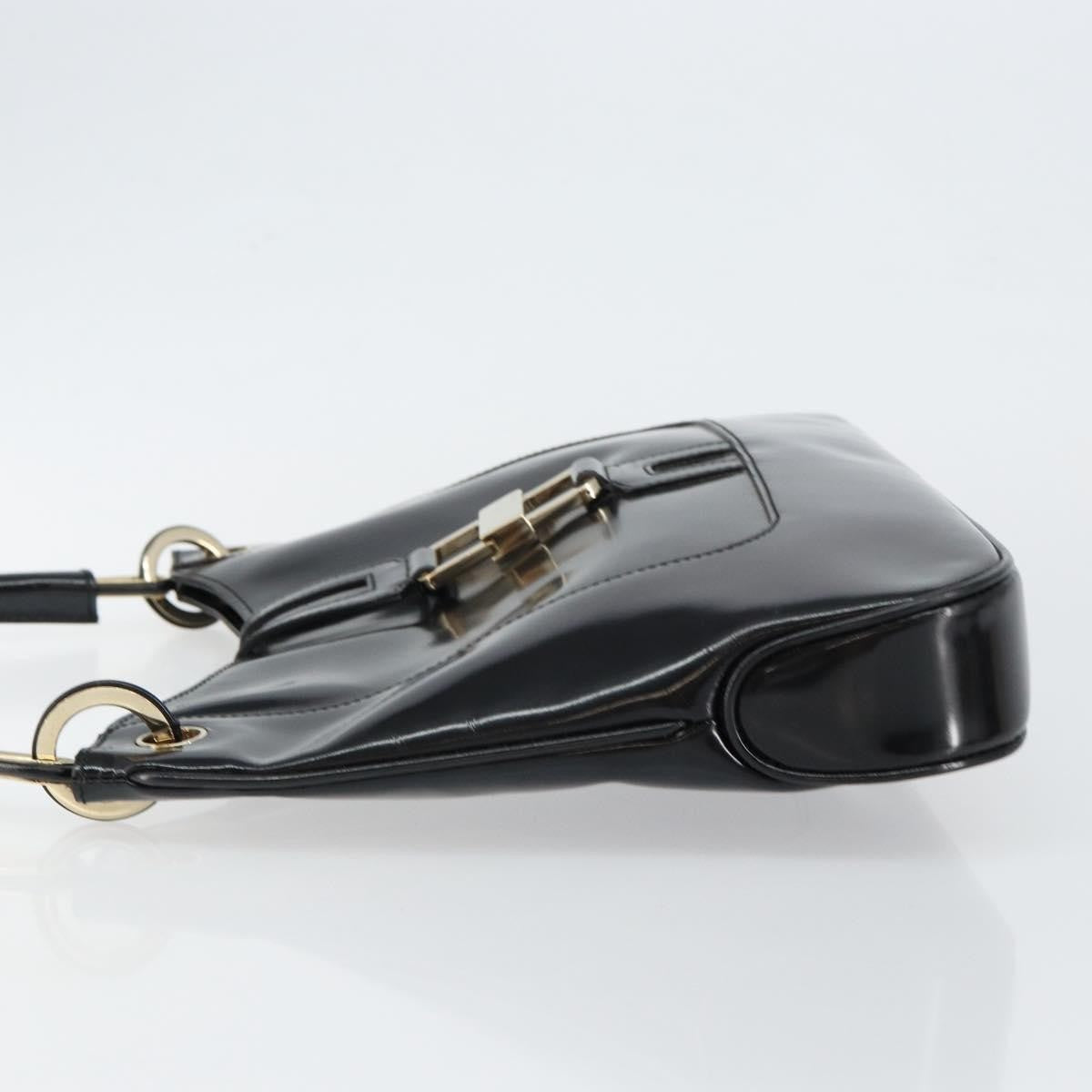 Gucci Jackie Bag Patent Leather, BLACK, PATENT_LEATHER, Shoulder bag