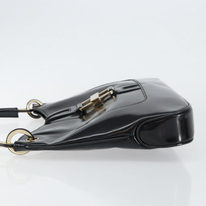 Gucci Jackie Bag Patent Leather, BLACK, PATENT_LEATHER, Shoulder bag