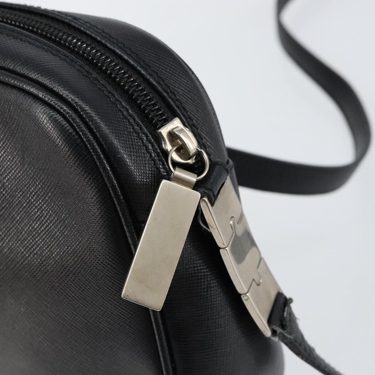 Salvatore Ferragamo Vintage Shoulder Bag Leather, BLACK, LEATHER, Shoulder bag