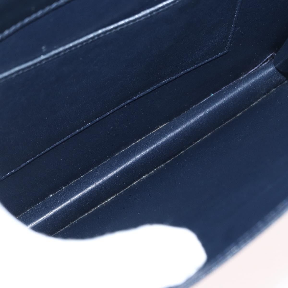 Bally Vintage Handbag Leather, Navy, Leather, Handbag