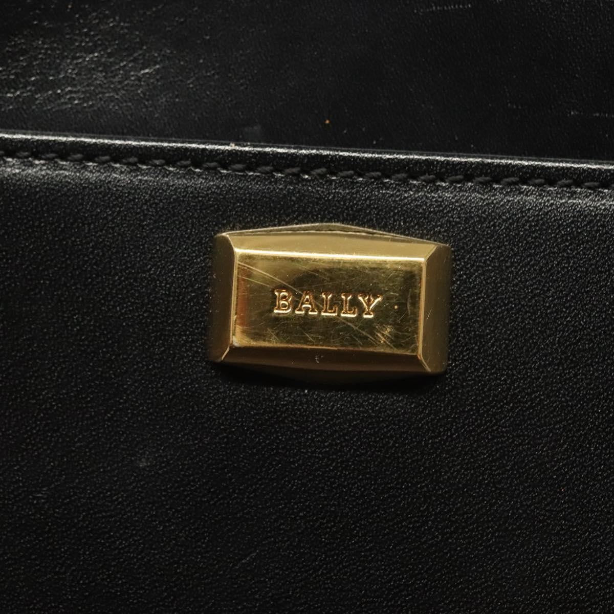 Bally Vintage Shoulder Bag Leather, Black, Leather, Shoulder Bag