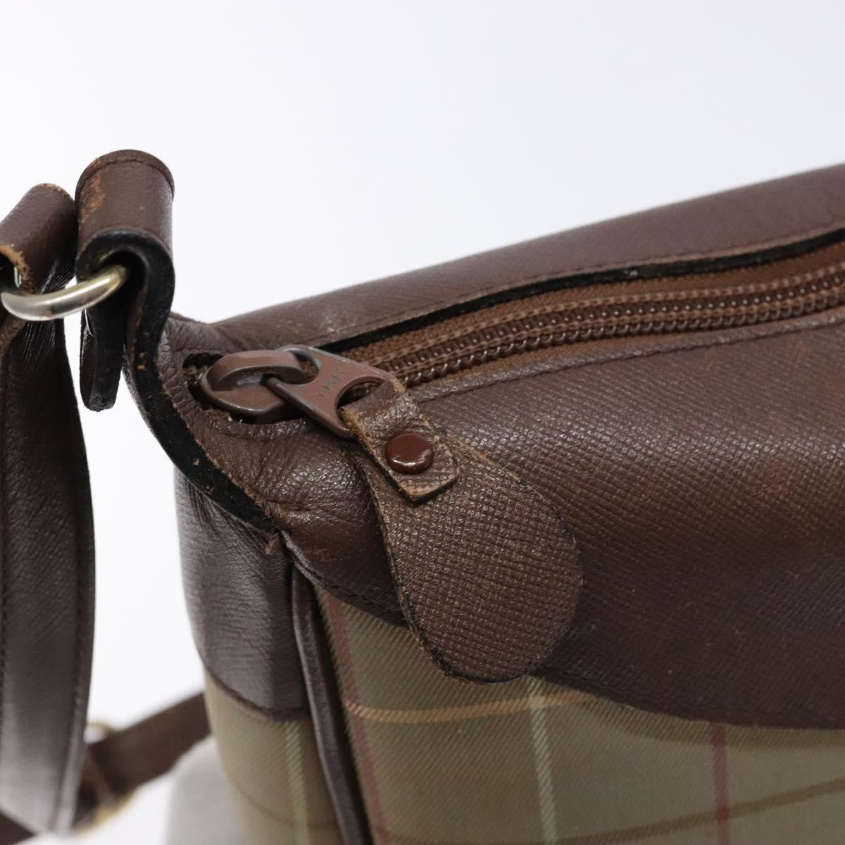 Burberry Nova check Shoulder bag Canvas, BEIGE, CANVAS, Shoulder bag