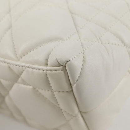 Christian Dior DiorTravel Nomad Pouch Macrocannage Quilt Calfskin, WHITE, LEATHER, Clutche & pouche