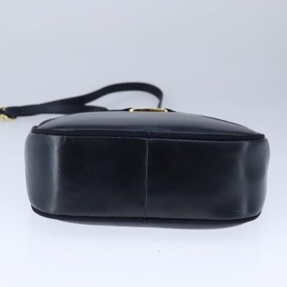 Salvatore Ferragamo Vala Shoulder Bag Leather, NAVY, LEATHER, Shoulder bag