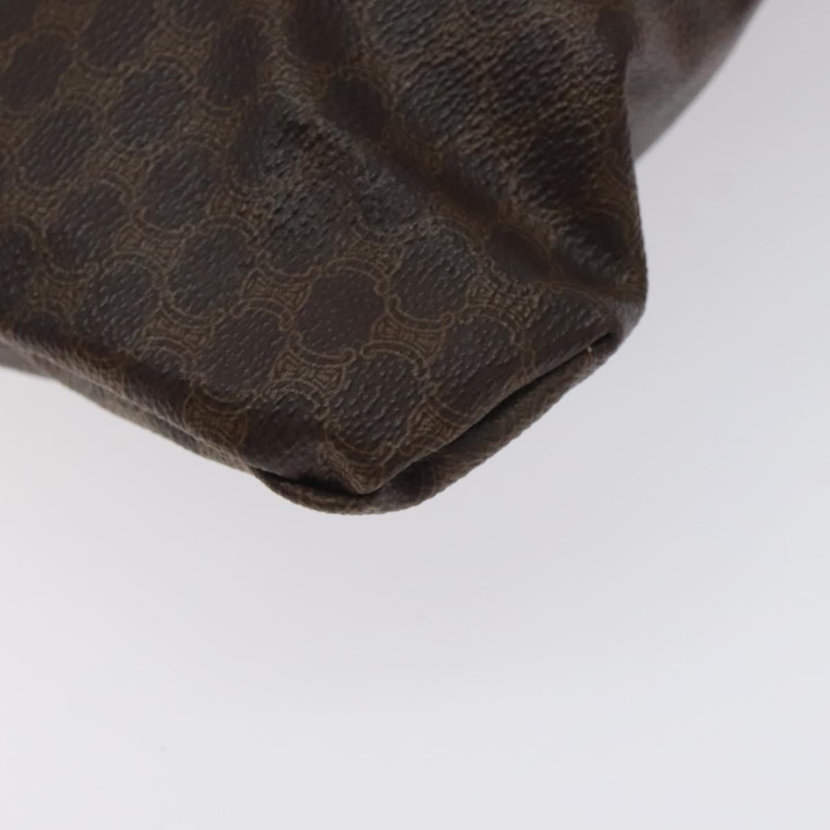 Celine Vintage Macadam Tote bag Canvas and Leather, BROWN, CANVAS, Tote bag