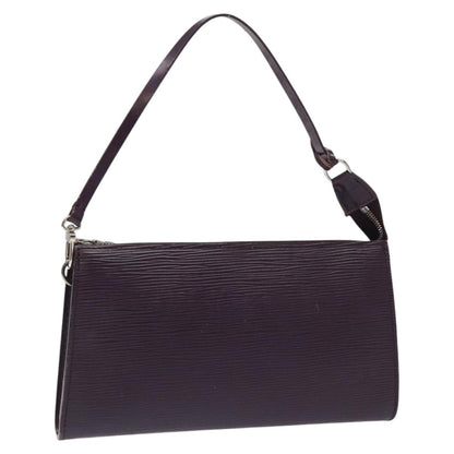 Louis Vuitton Pochette Accessoires Epi Leather, PURPLE, LEATHER, Clutche & pouche